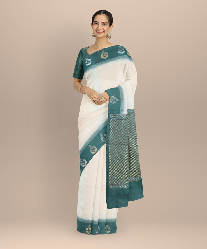 Pink tussar silk handwoven chhattisgarh saree