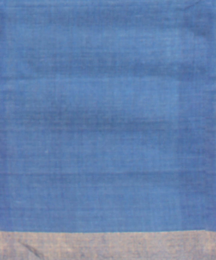 Navy blue tussar silk handwoven chhattisgarh saree