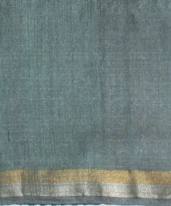 Grey tussar silk chhattisgarh handloom saree