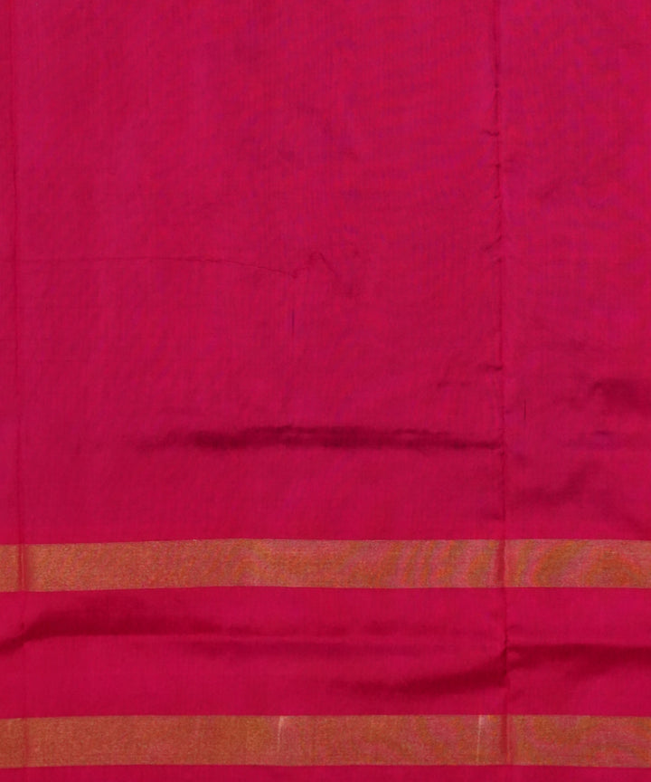 Purple pink handloom pochampally ikat silk saree