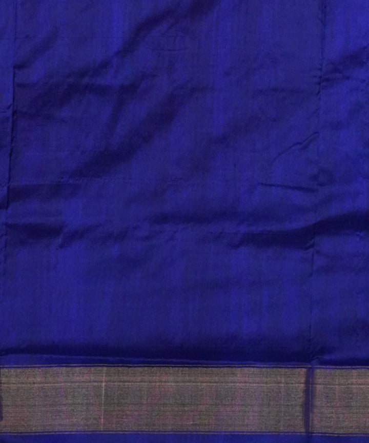 Red royal blue handloom pochampally ikat silk saree