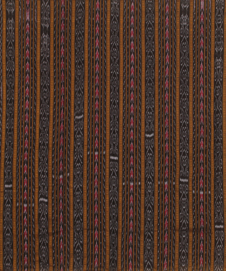 Black maroon handwoven cotton sambalpuri dress material