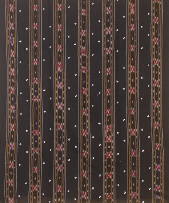 Black grey cotton handwoven sambalpuri dress material