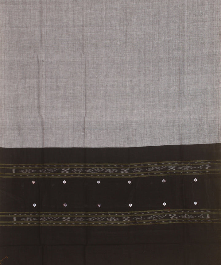 Black grey cotton handwoven sambalpuri dress material