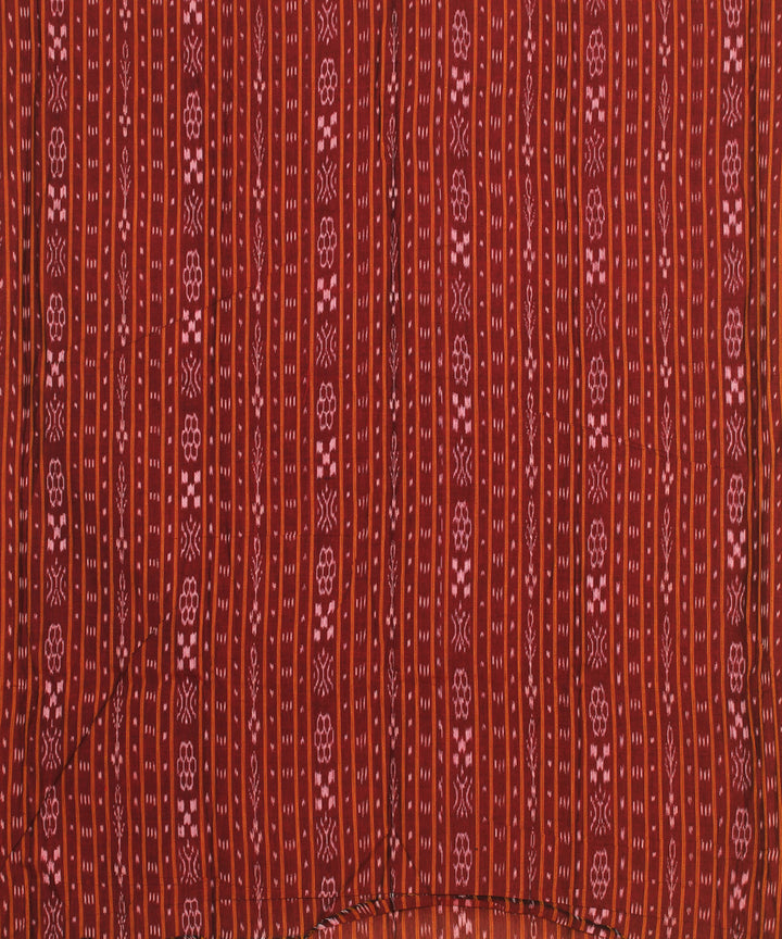 Maroon grey handloom cotton sambalpuri dress material