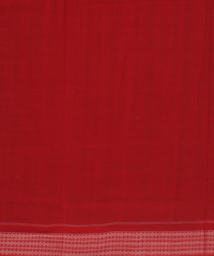 Brown red handloom sambalpuri cotton saree