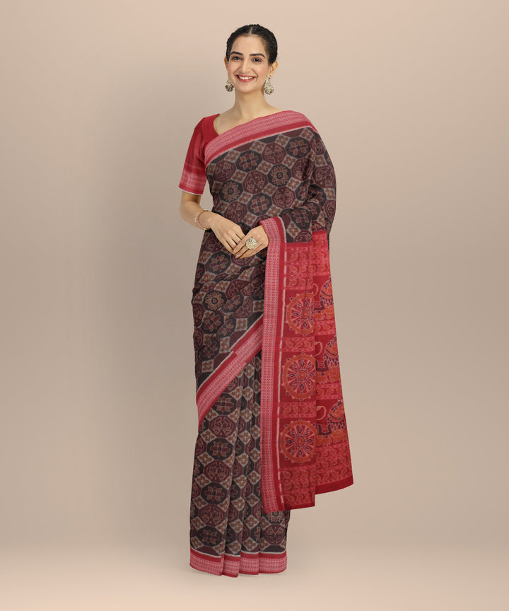 Multicolor handloom cotton sambalpuri saree