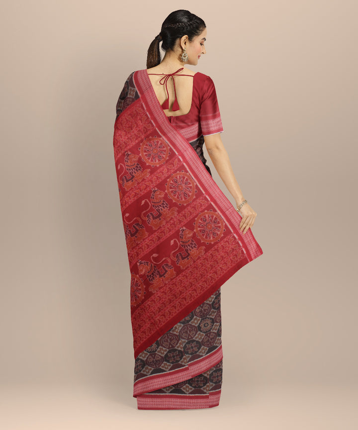 Multicolor handloom cotton sambalpuri saree