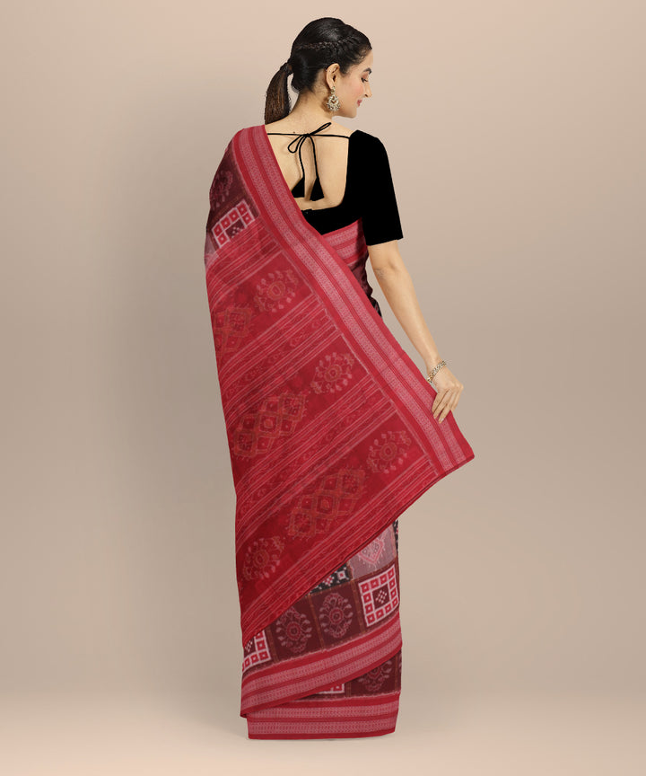 Multi color handloom cotton sambalpuri saree