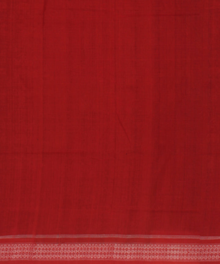Red coffee cotton handloom sambalpuri saree