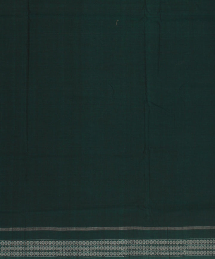 Maroon green cotton handloom sambalpuri saree