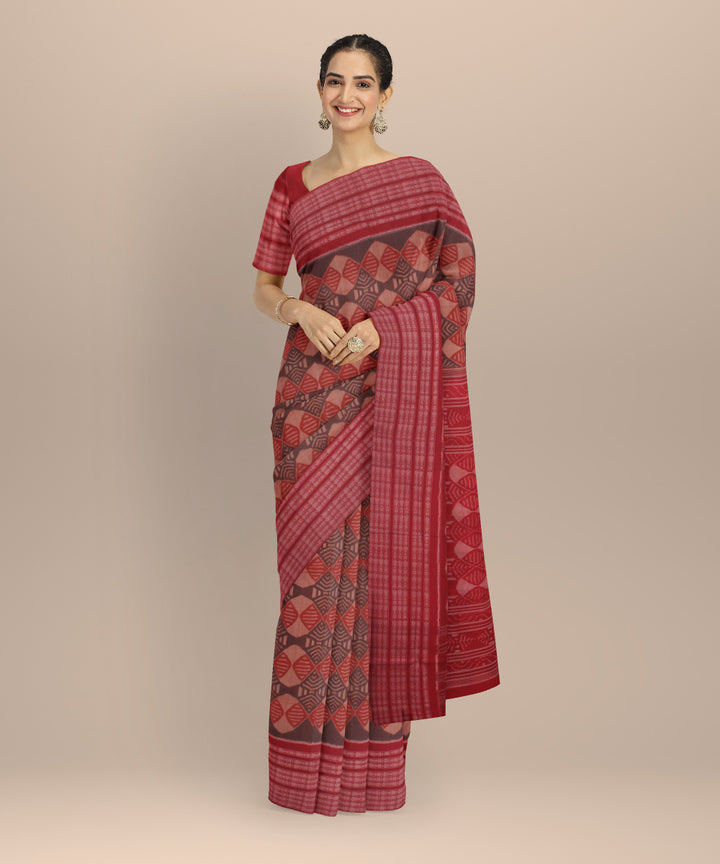 Multicolor cotton handloom sambalpuri saree