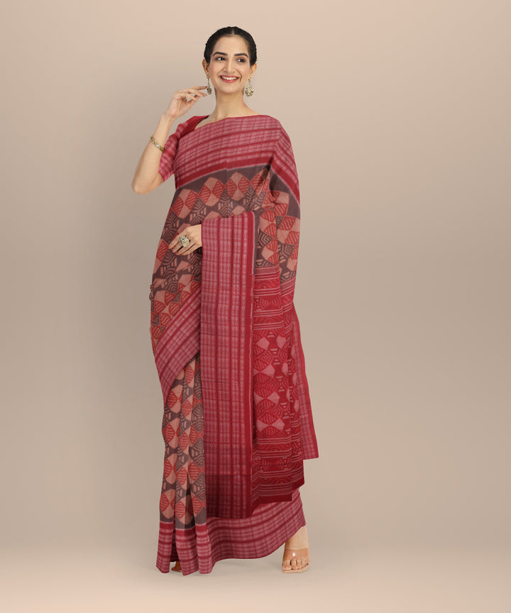 Multicolor cotton handloom sambalpuri saree