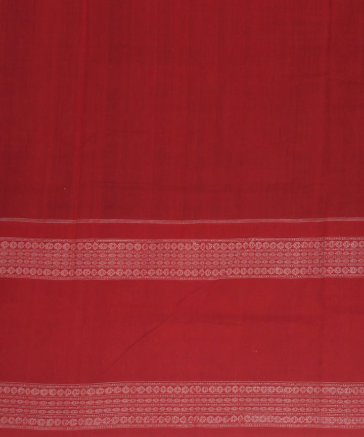Black red cotton handloom sambalpuri saree