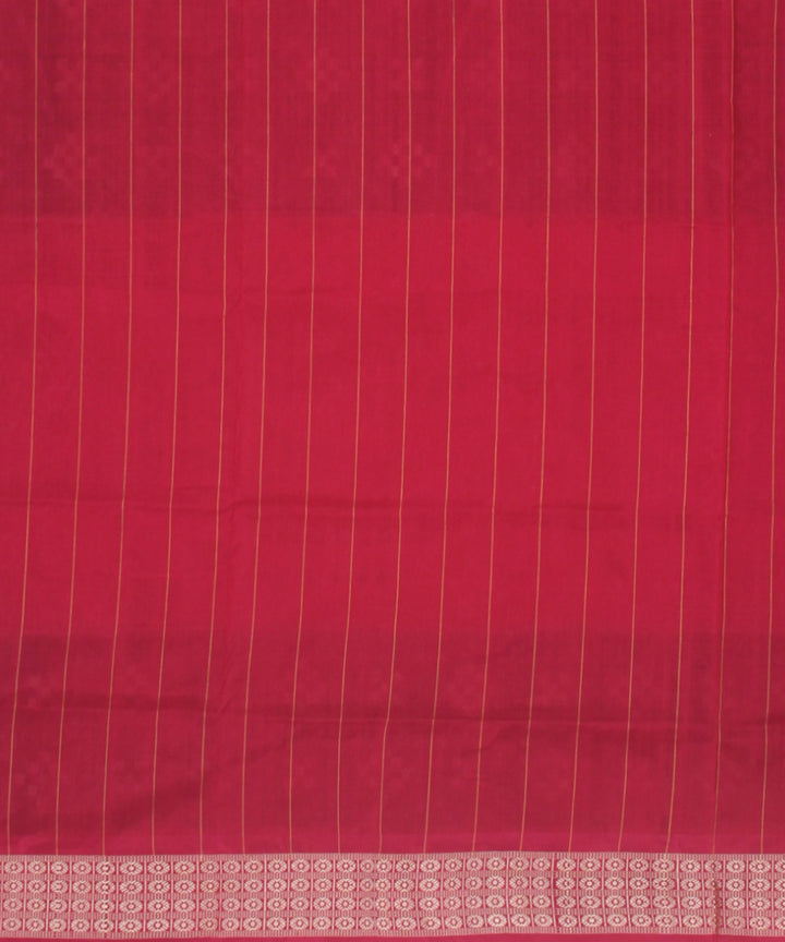 Purple dark pink silk handloom sambalpuri saree