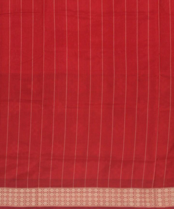 Red maroon silk handloom sambalpuri saree