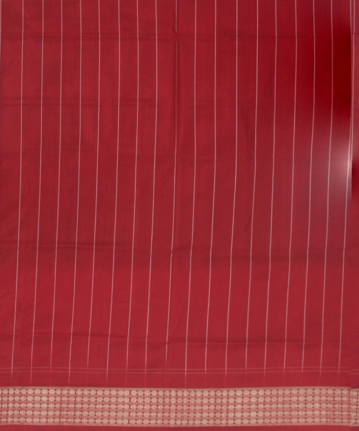 Navy blue red silk handloom sambalpuri saree