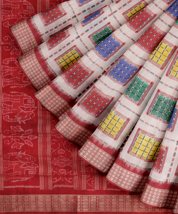Multicolor ashwini silk handloom sambalpuri saree