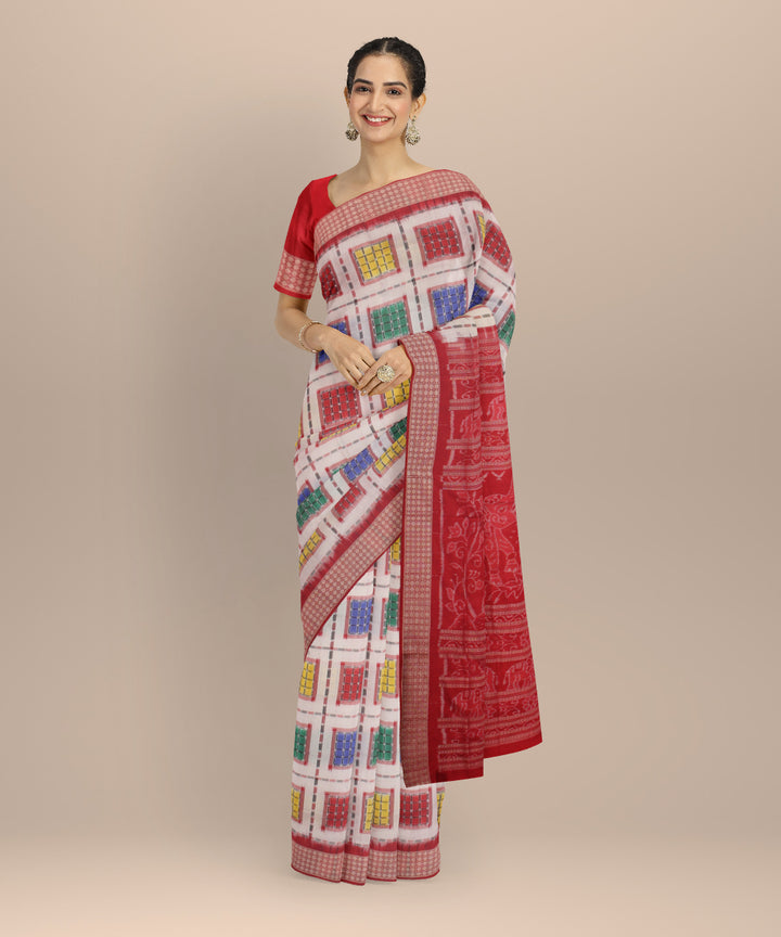 Multicolor ashwini silk handloom sambalpuri saree