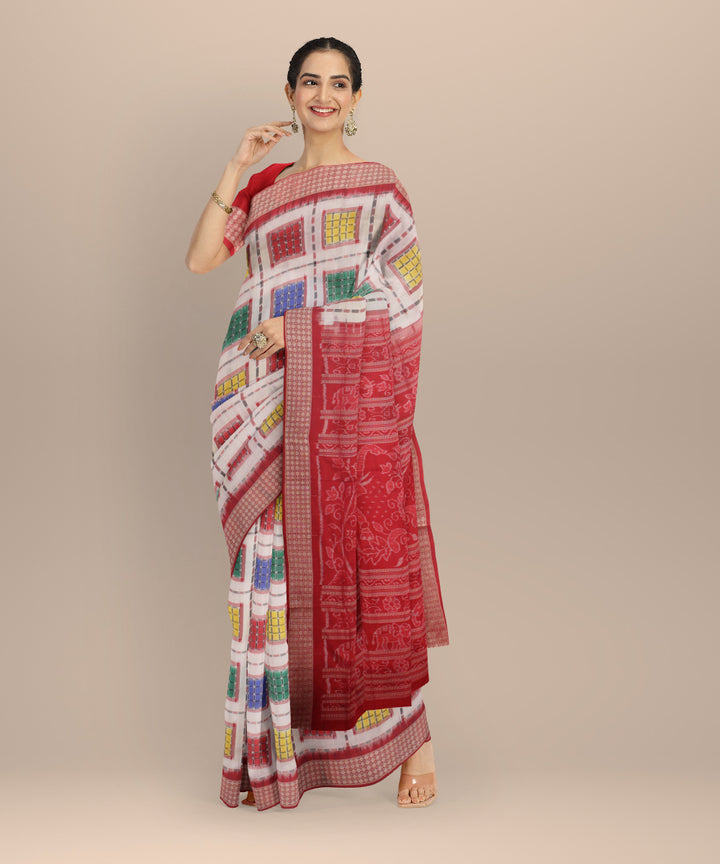 Multicolor ashwini silk handloom sambalpuri saree
