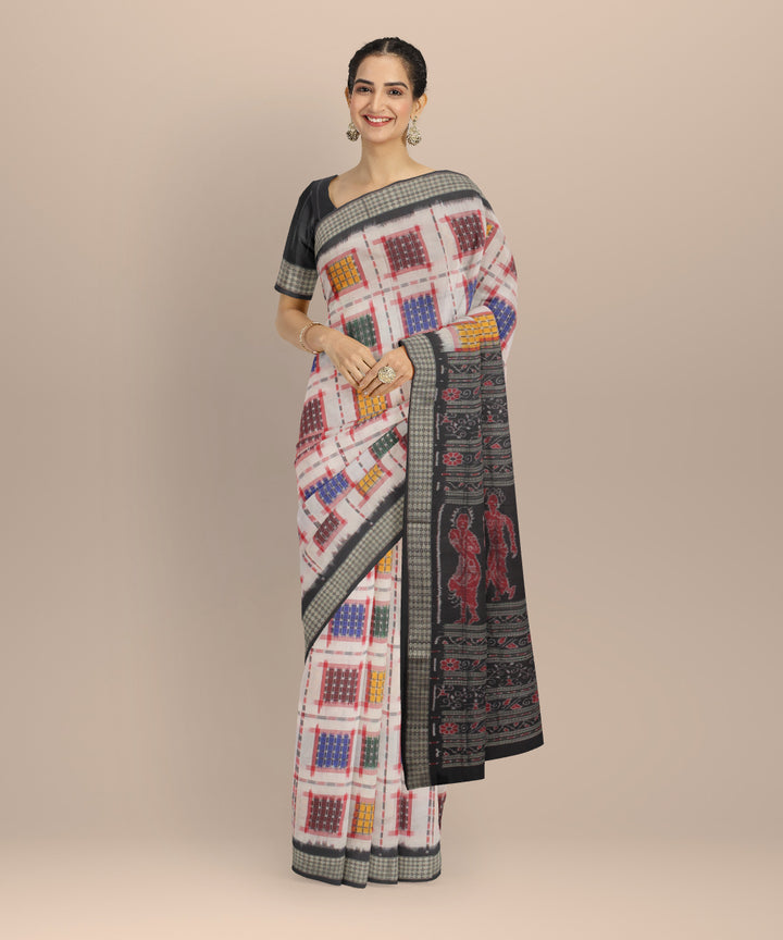 Multicolor ashwini handloom sambalpuri silk saree
