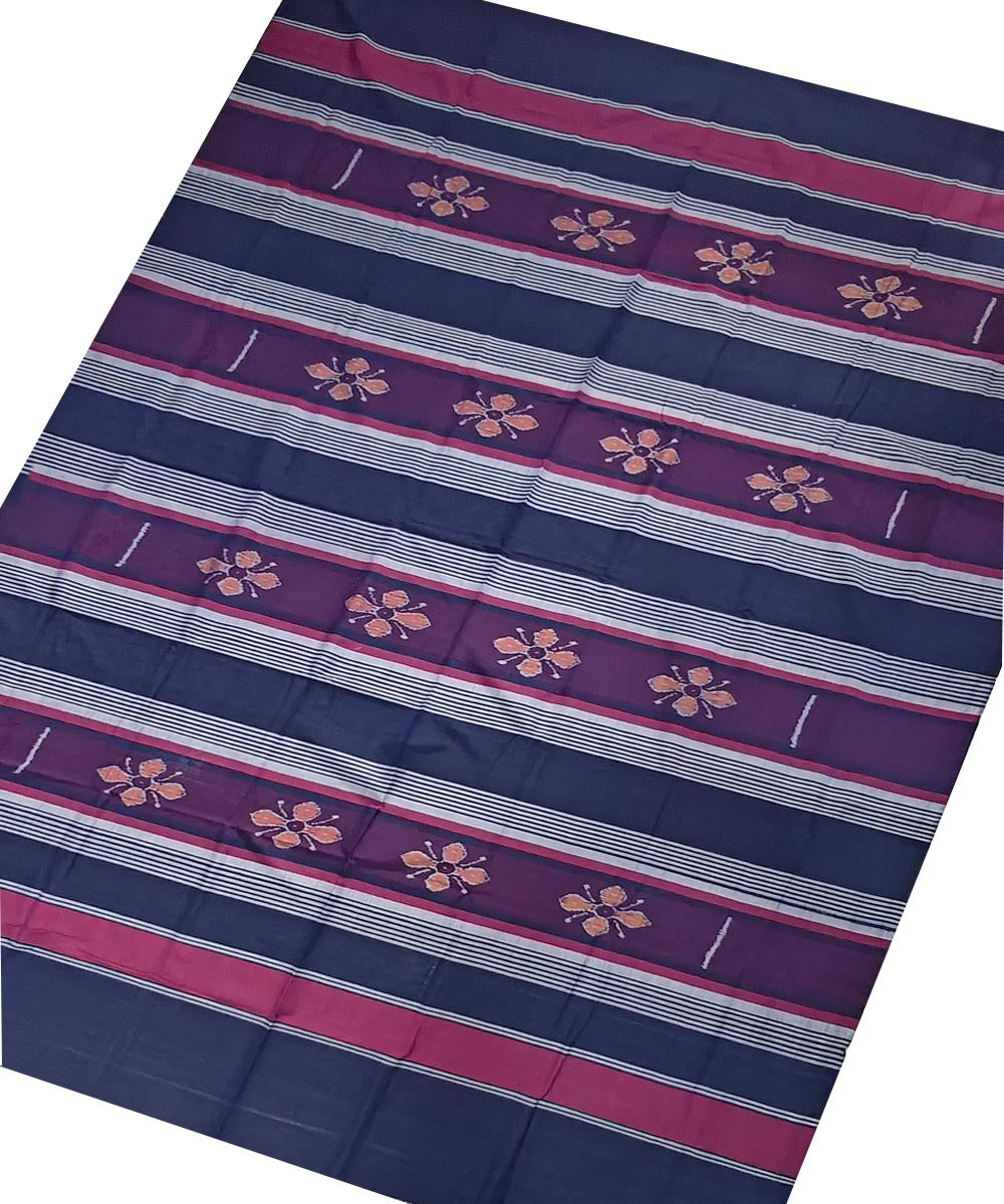 Multicolor handwoven sambalpuri cotton bedsheet