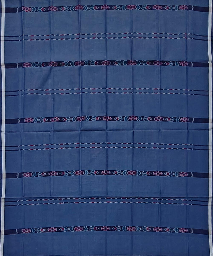 Grey stripe handwoven cotton sambalpuri lungi