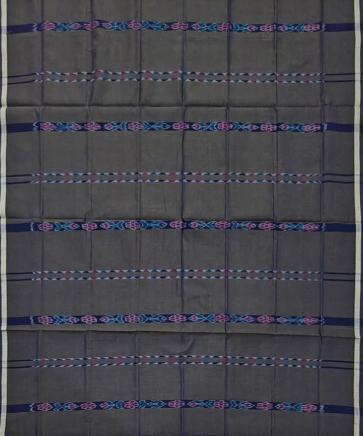 Olive green stripe handwoven cotton sambalpuri lungi