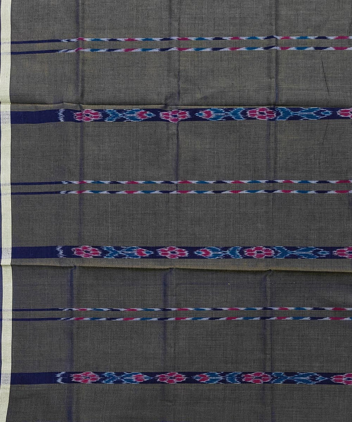 Olive green stripe handwoven cotton sambalpuri lungi