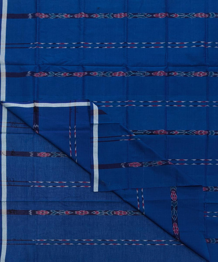 Blue stripe handwoven cotton sambalpuri lungi