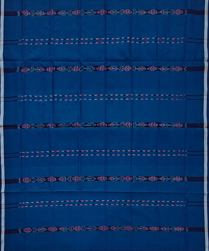 Blue stripe handwoven cotton sambalpuri lungi