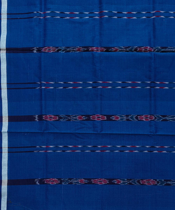 Blue stripe handwoven cotton sambalpuri lungi