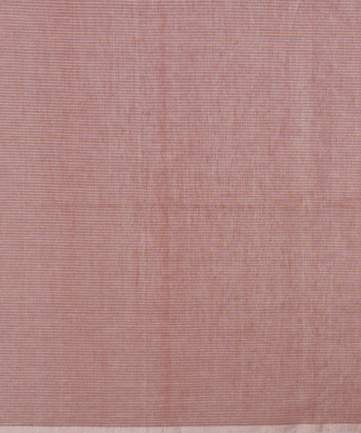 Peach blue handwoven cotton jamdani saree