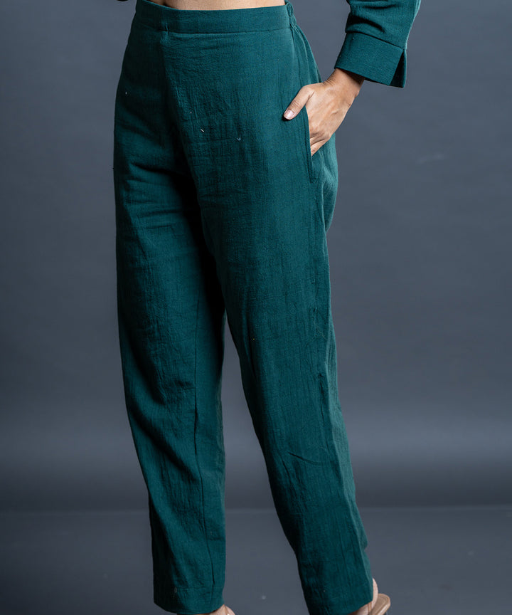 Teal horizon handwoven kala cotton co-ord set