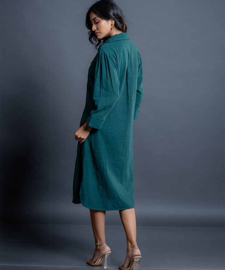 Teal horizon handwoven kala cotton co-ord set