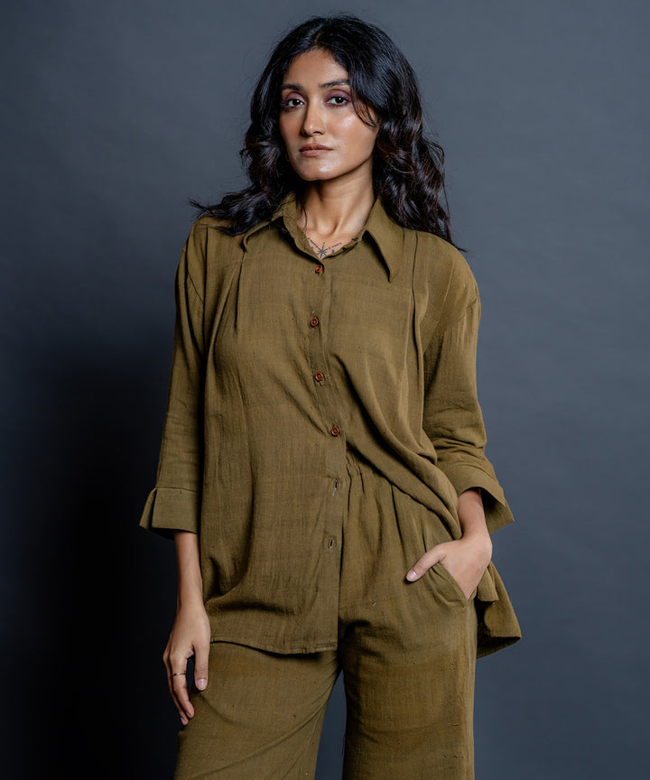 Siyona olive kala cotton co-ord set