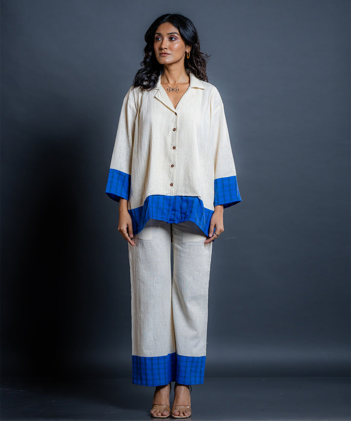 Maris kora-blue kala cotton co-ord set