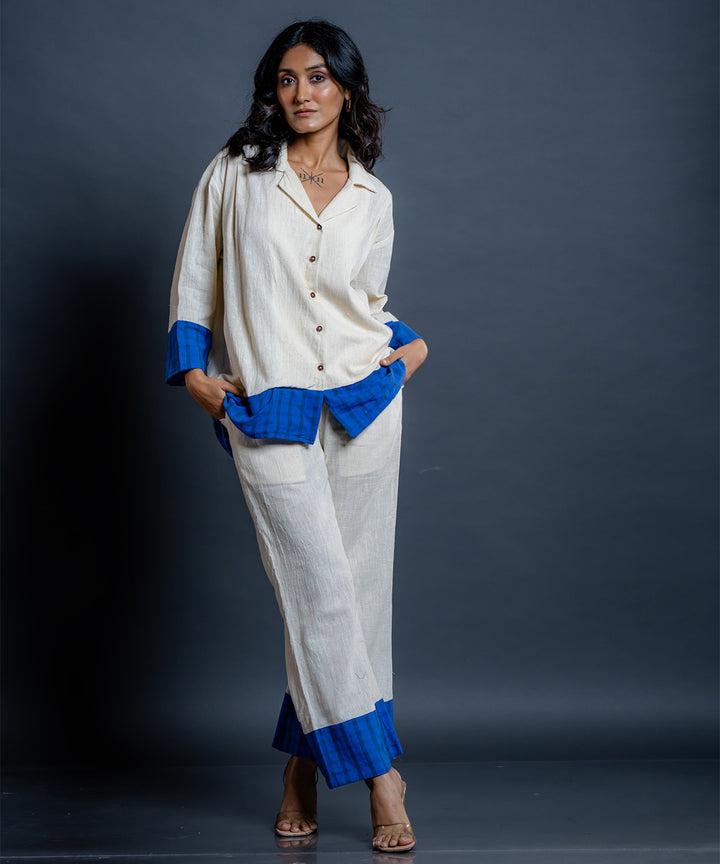 Maris kora-blue kala cotton co-ord set