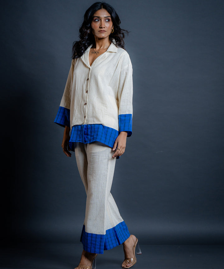 Maris kora-blue kala cotton co-ord set