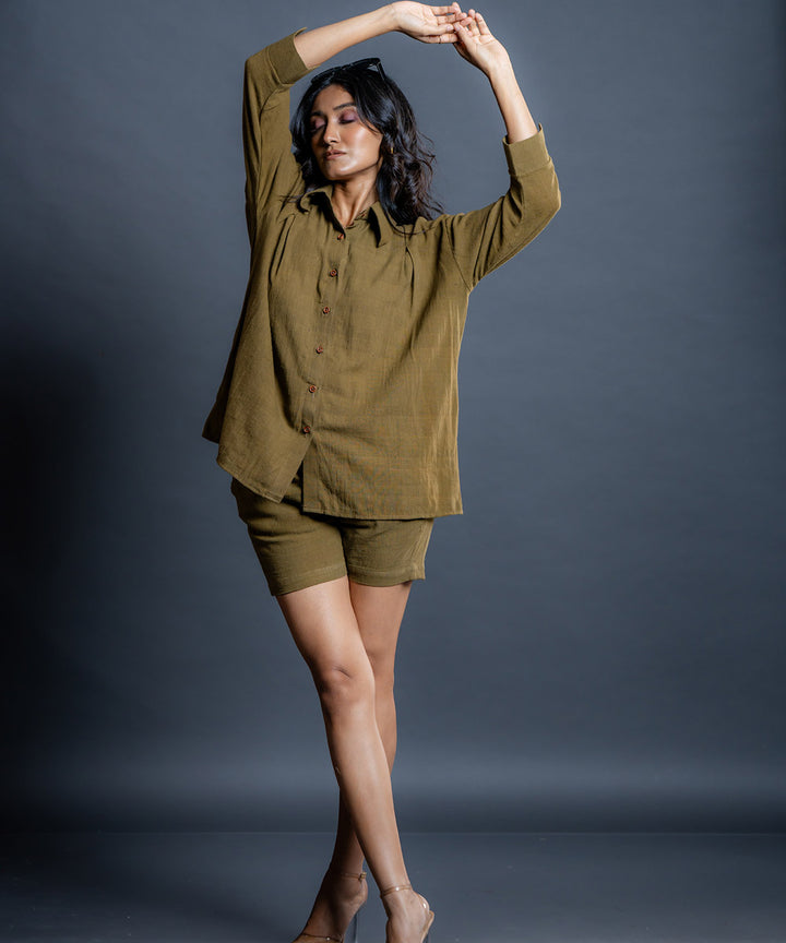 Feronia olive kala cotton co-ord set