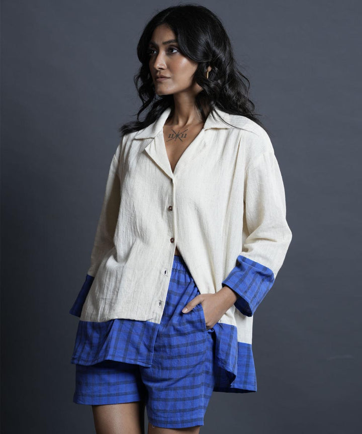 Cielara handwoven kora kala cotton shirt