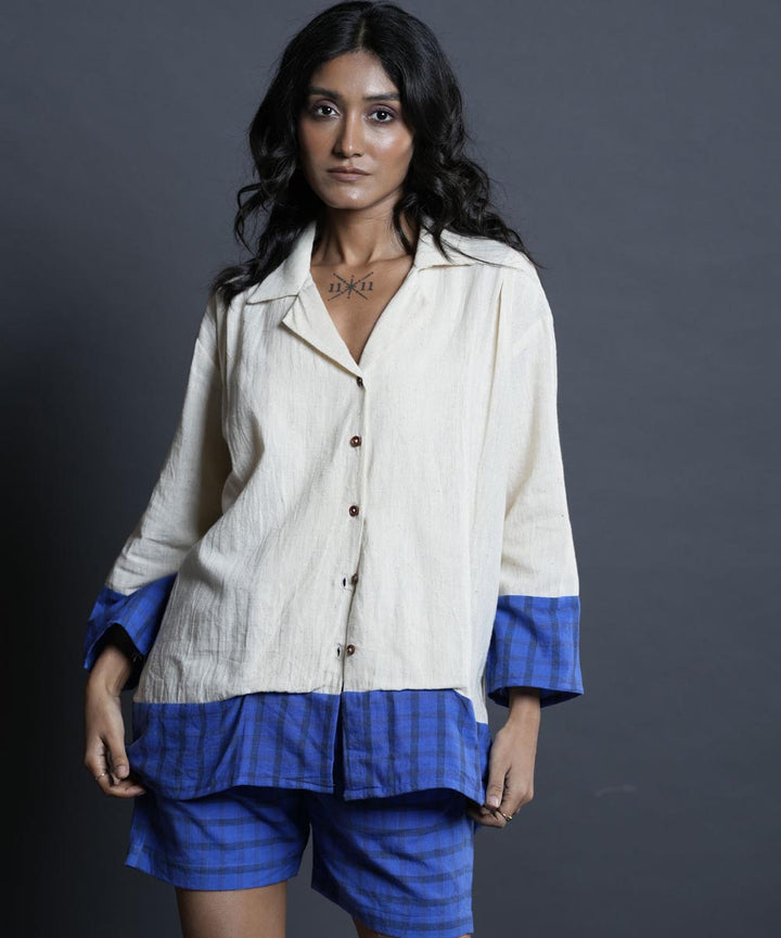 Cielara handwoven kora kala cotton shirt