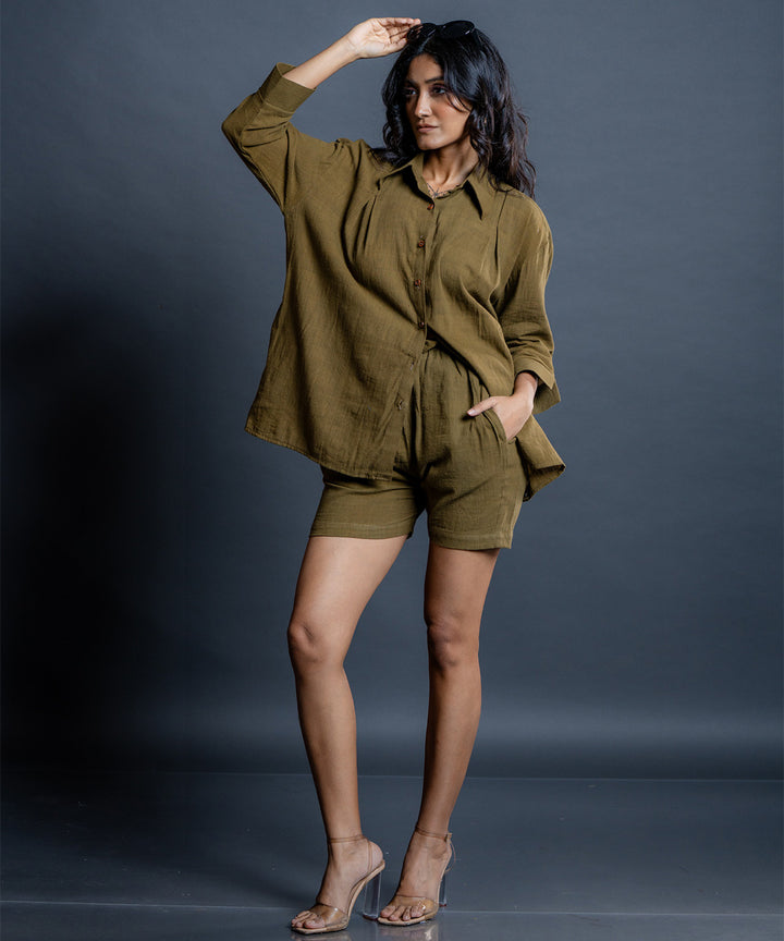 Vireya handwoven kala cotton shorts