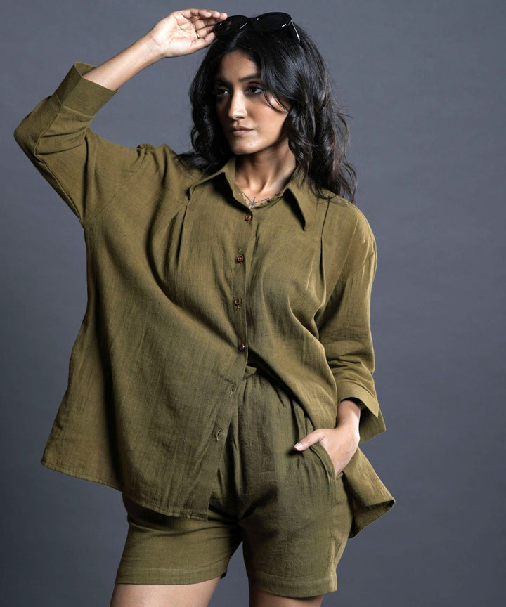 Vireya handwoven kala cotton shorts