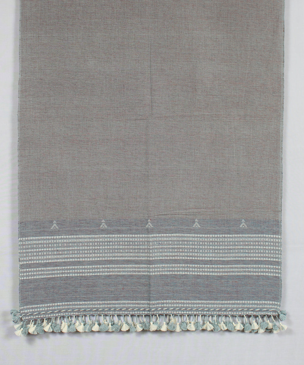 Multi color striped handloom fine cotton bhujodi stole