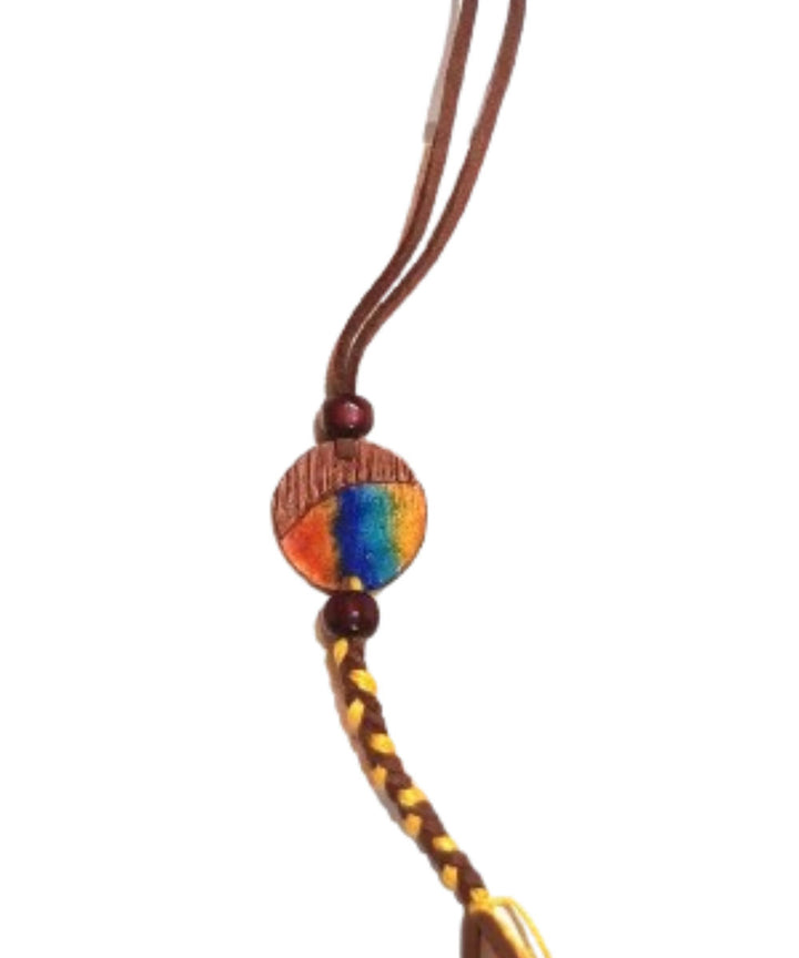 Multicolour copper handmade enamelling rakhi