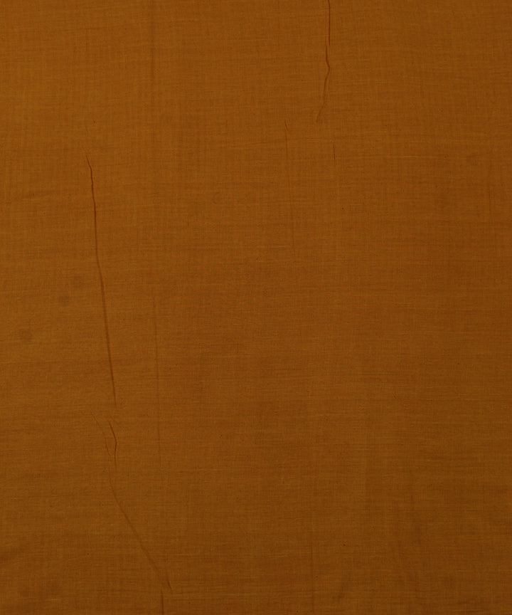 Orange handwoven bengal cotton fabric