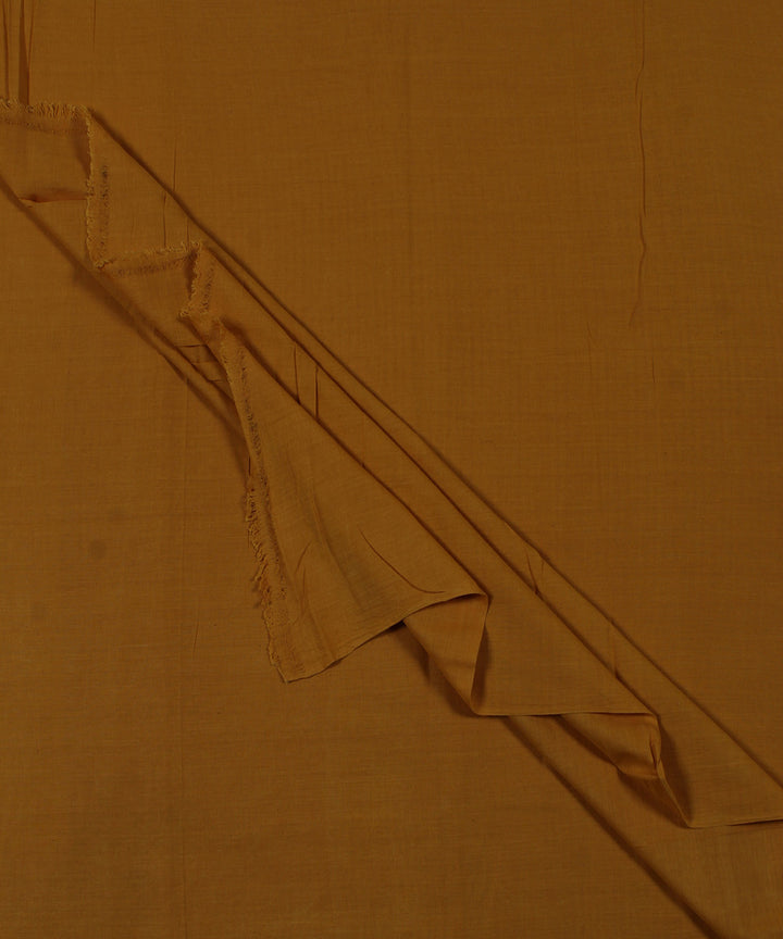 Orange handwoven bengal cotton fabric