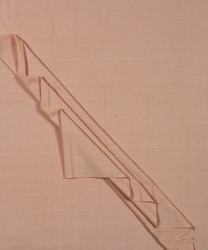 Peach handwoven bengal cotton fabric