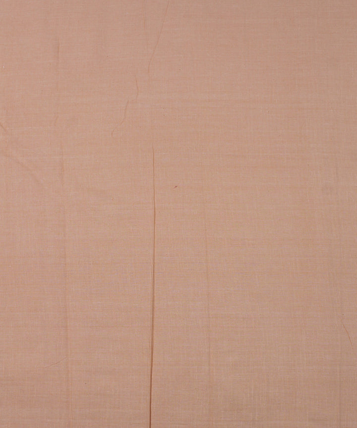 Peach handwoven bengal cotton fabric